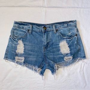 Boyfriend Low Waist Jean Shorts